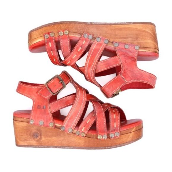 NIB Bed Stu Shirley Wooden platfoms (10) - Picture 11 of 12